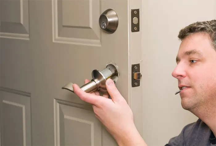 High-security deadbolt lock installation and upgrade by expert locksmith
